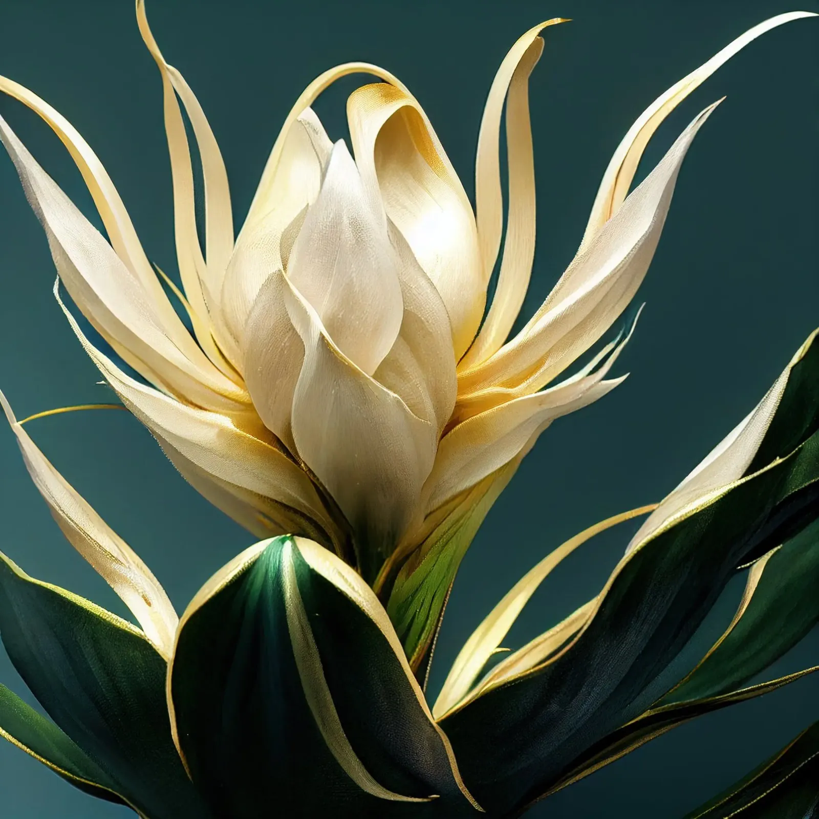 Fiore Macro Brahma Kamal pellicola backlit da Bold Blooms