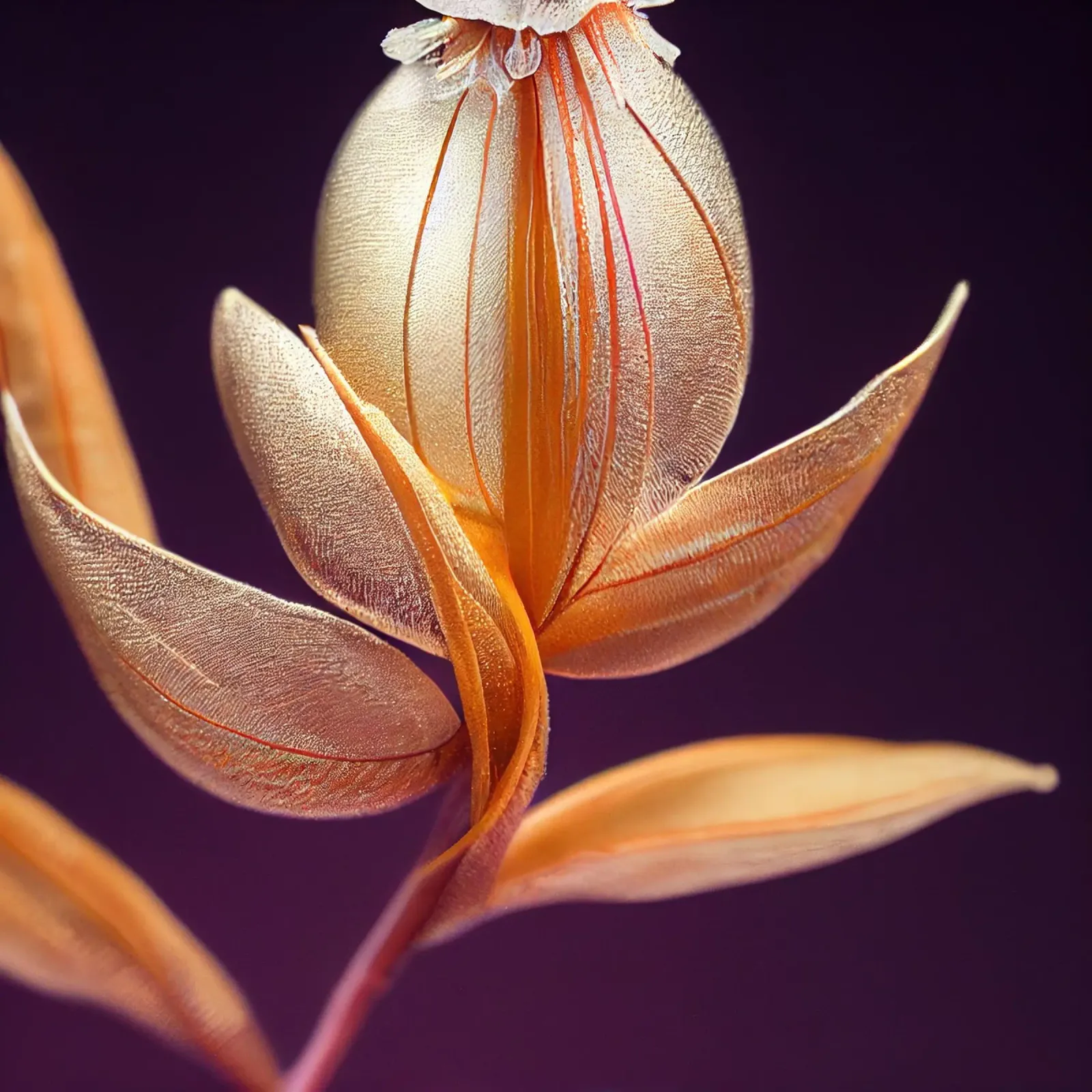 Macro Butea Monosperma Flower pellicola backlit da Bold Blooms