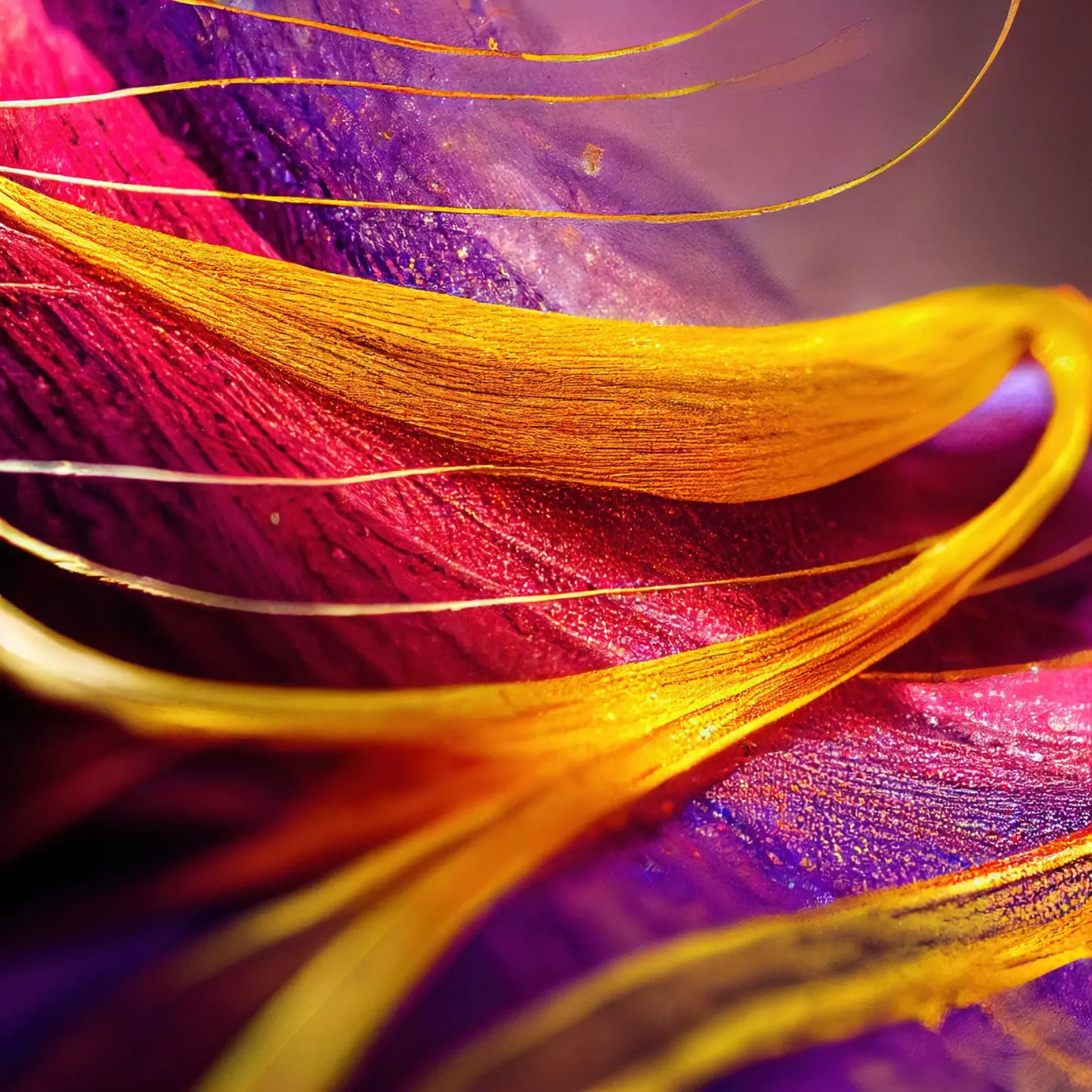 Macro Cobra Saffron Flower carta hahnemühle da Bold Blooms