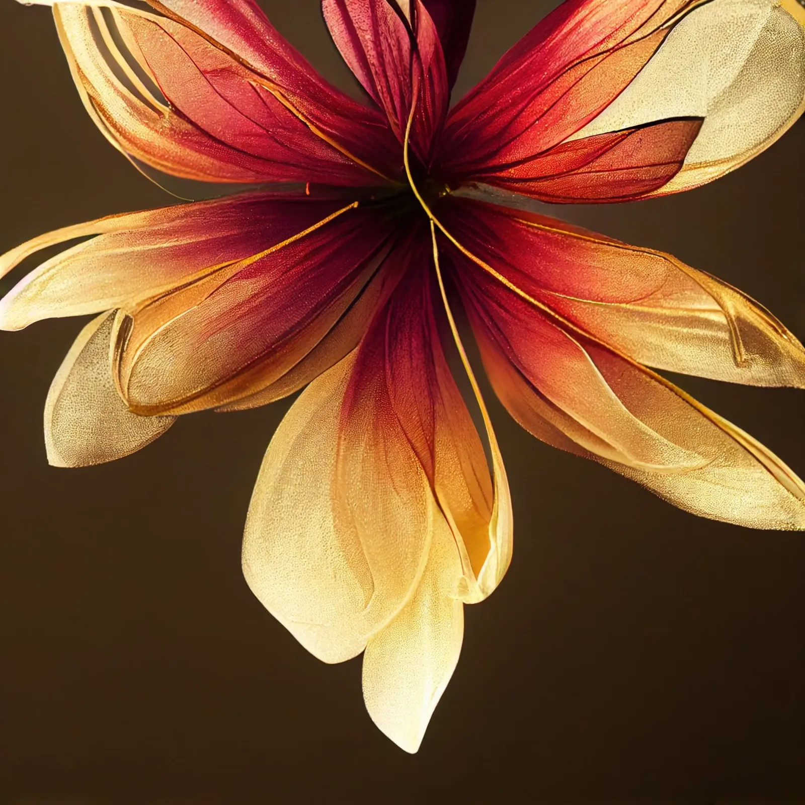 Macro fiore di aquilegia plexiglass da Bold Blooms