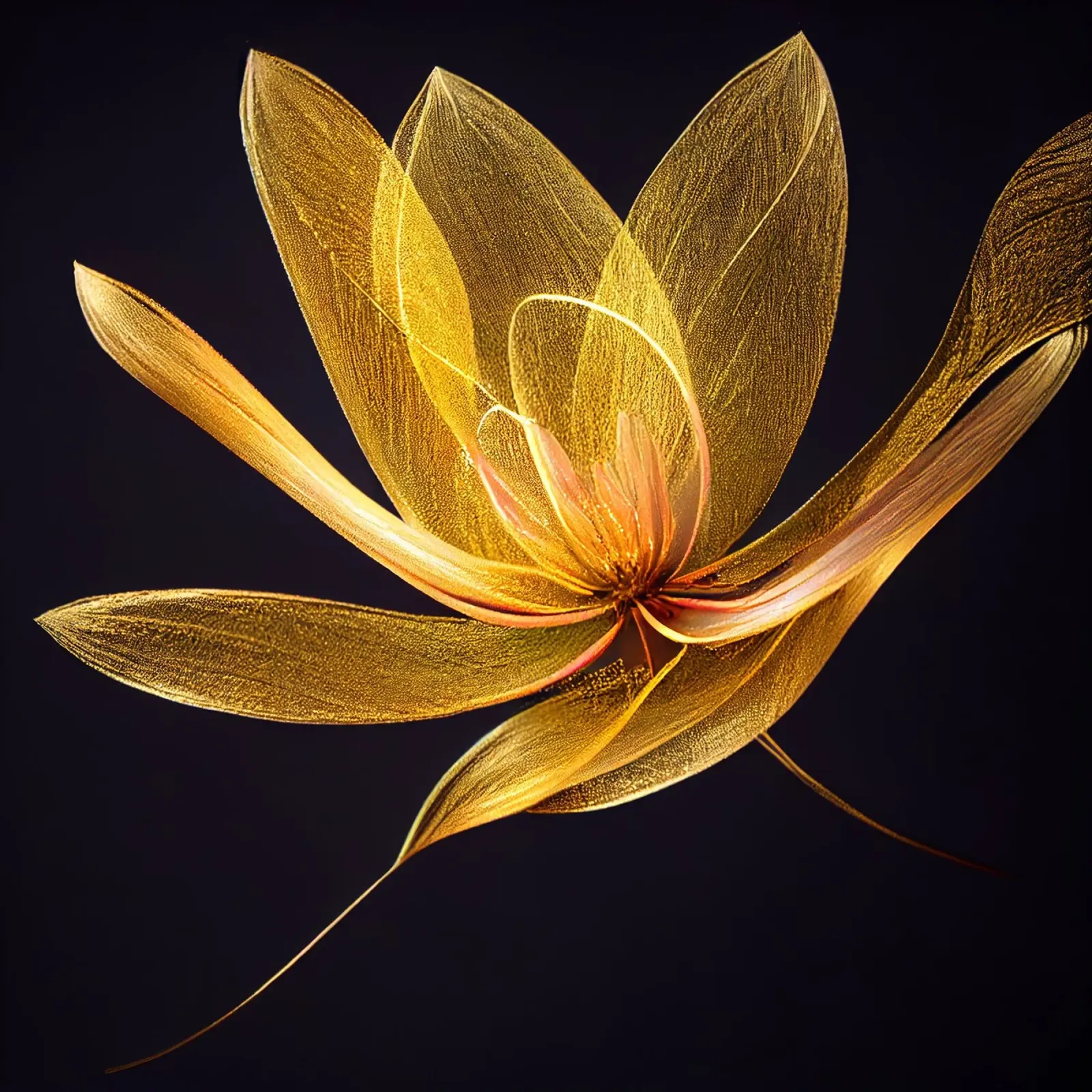 Macro fiore di Dahila pellicola backlit da Bold Blooms