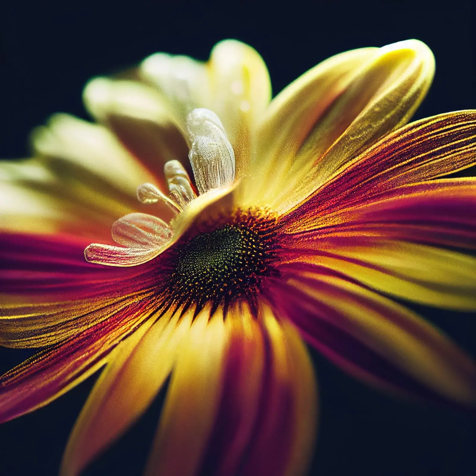 Macro margherita pellicola backlit da Bold Blooms
