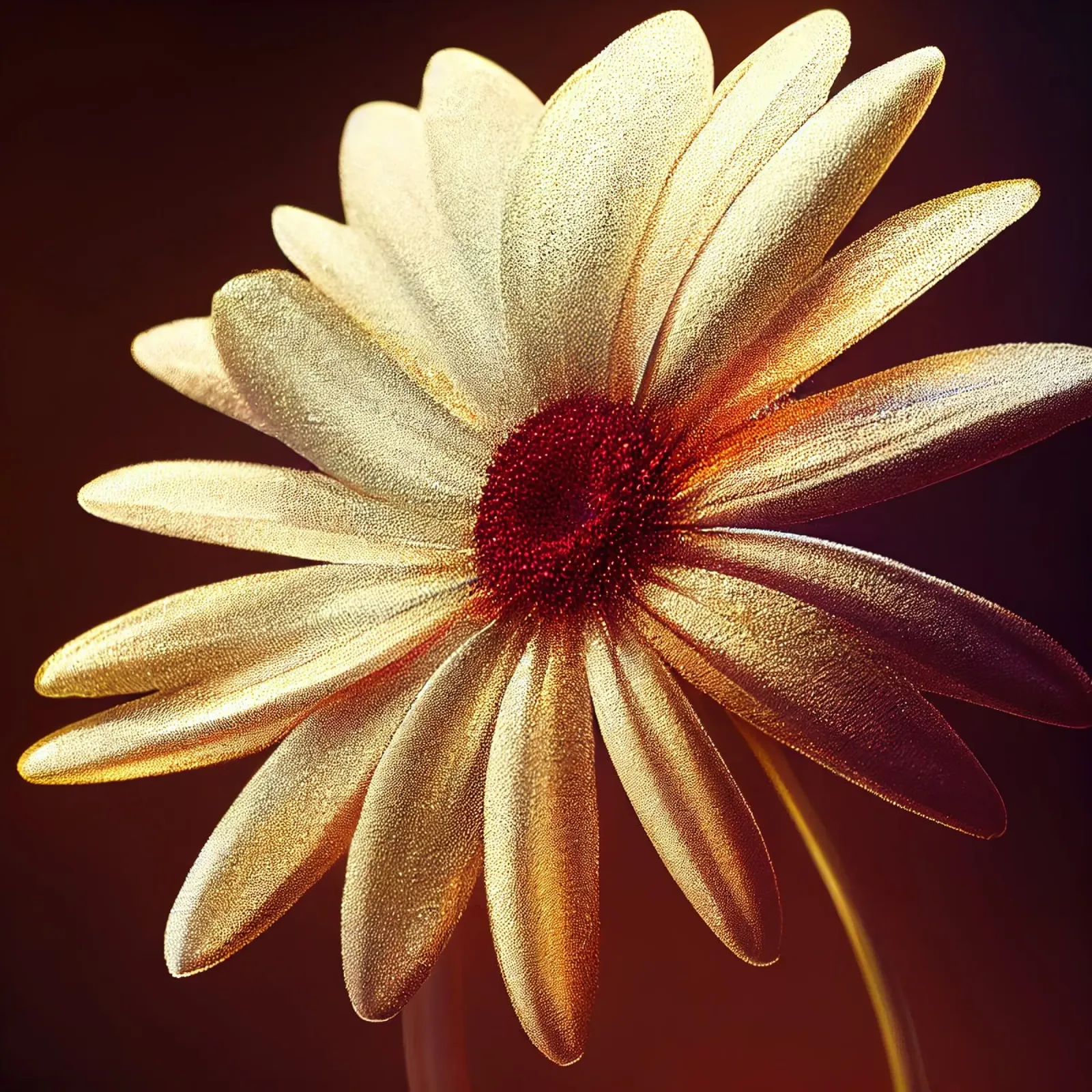 Macro margherita pellicola backlit da Bold Blooms