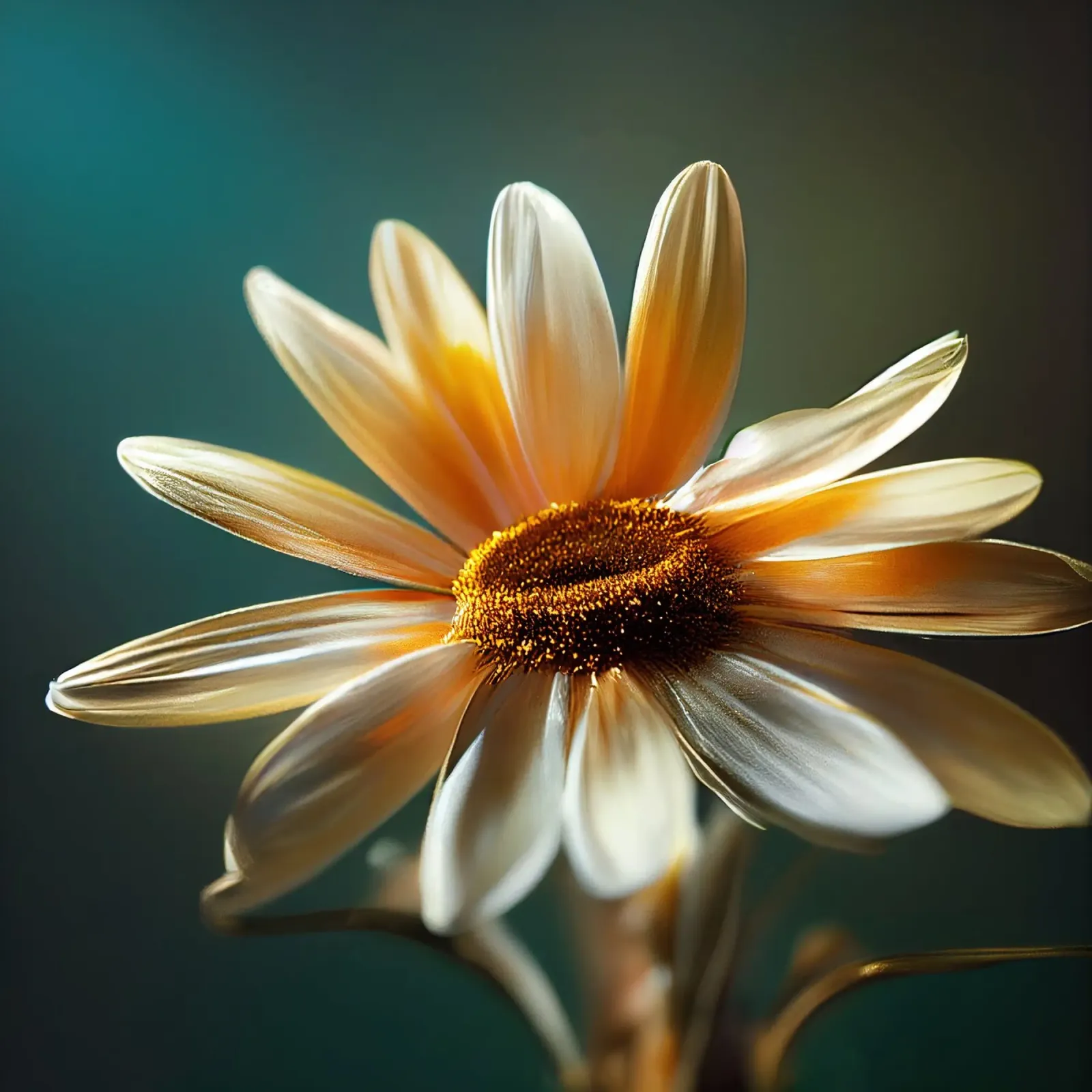Macro margherita pellicola backlit da Bold Blooms