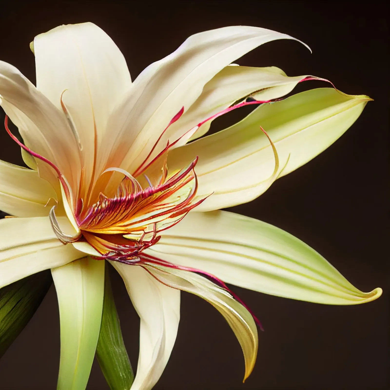 Macro Grande fiore di giglio crinum carta hahnemühle da Bold Blooms