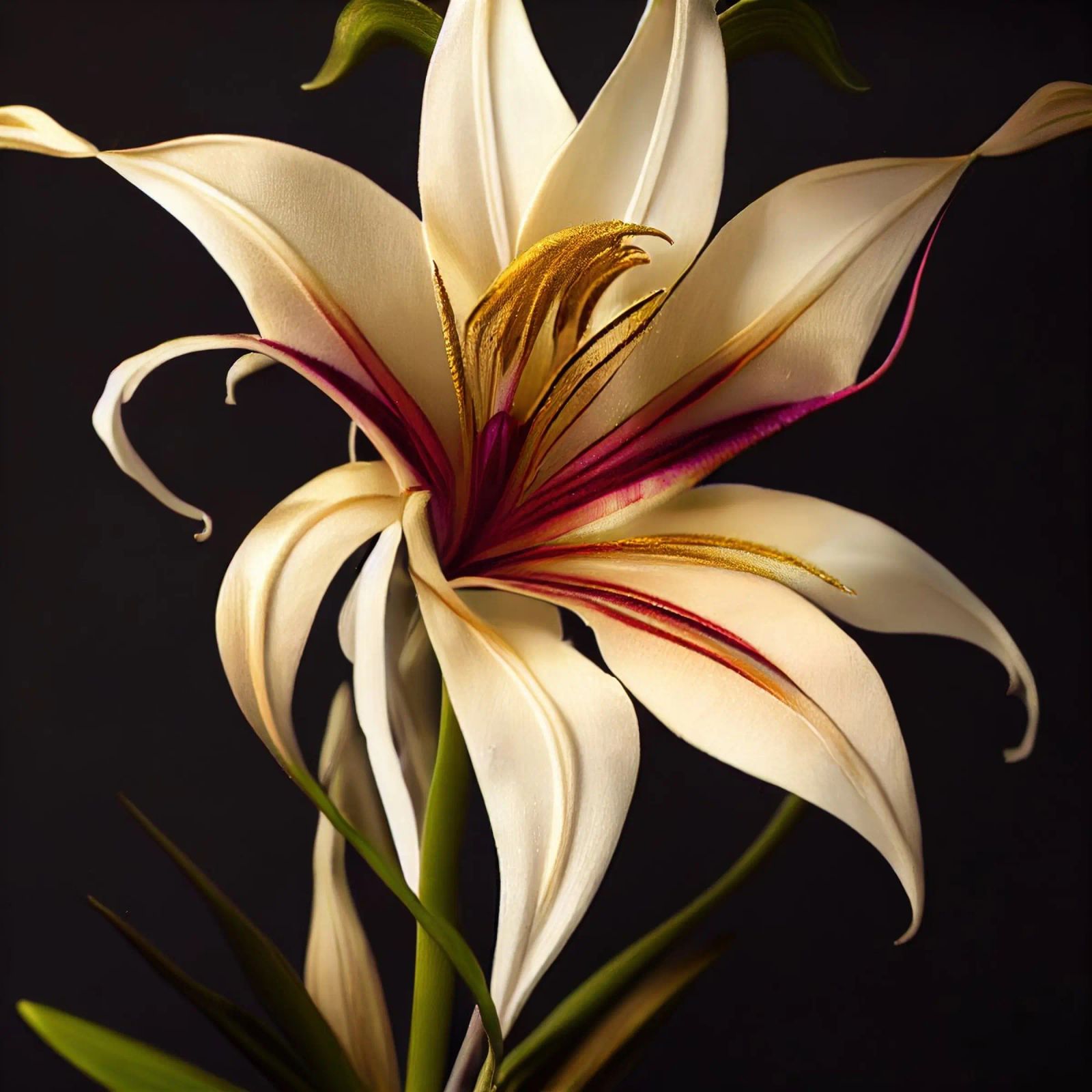 Macro Grande fiore di giglio crinum pellicola backlit da Bold Blooms