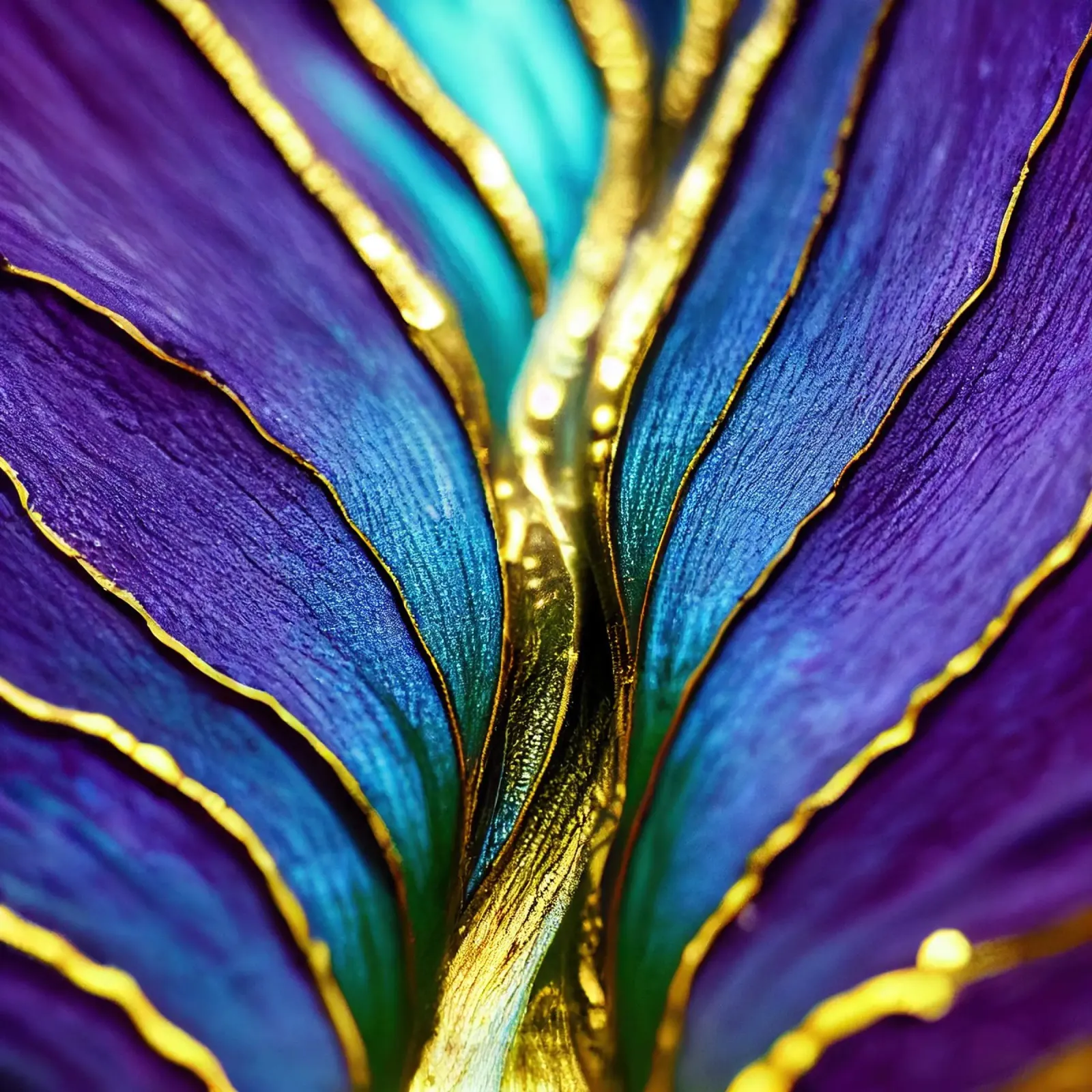 Macro Fiore indaco pellicola backlit da Bold Blooms