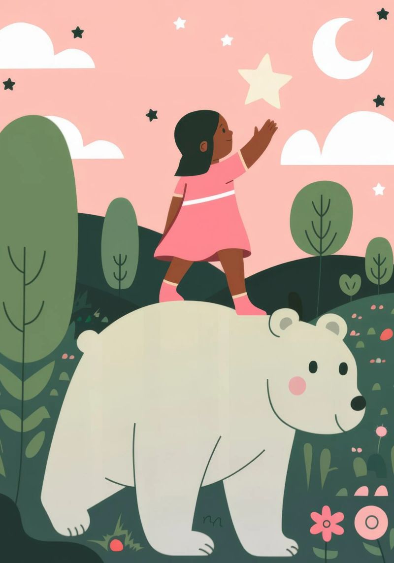 Balade de l'ours polaire poster de Emery Kate