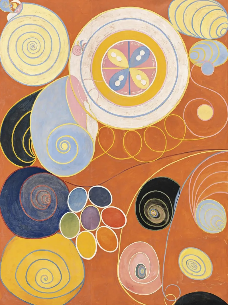 Hilma af Klint - I dieci più grandi, n. 03, Gioventù, Gruppo IV carta hahnemühle da William Store