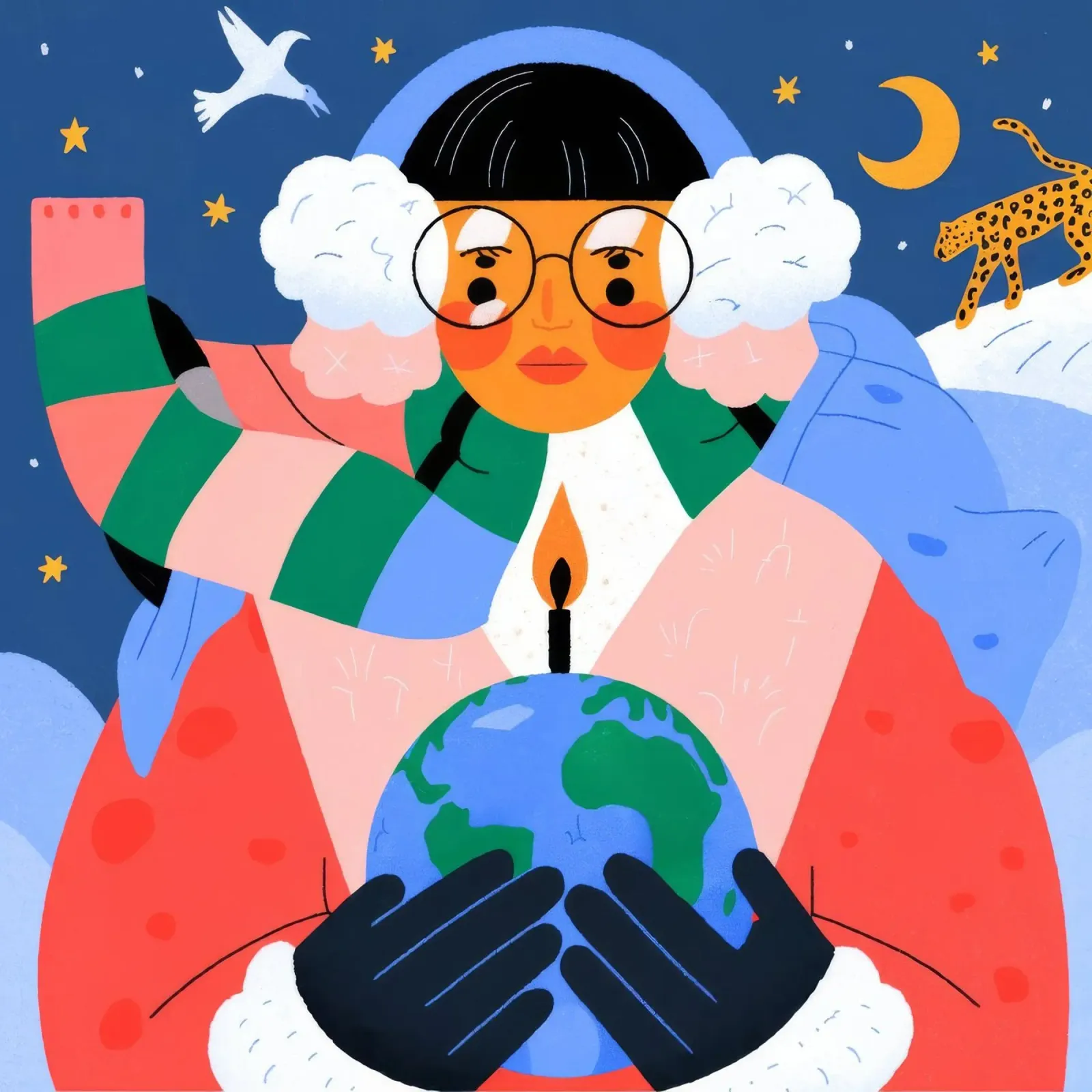 Candela Abbraccio di terra poster con telaio in plastica da Emery Kate