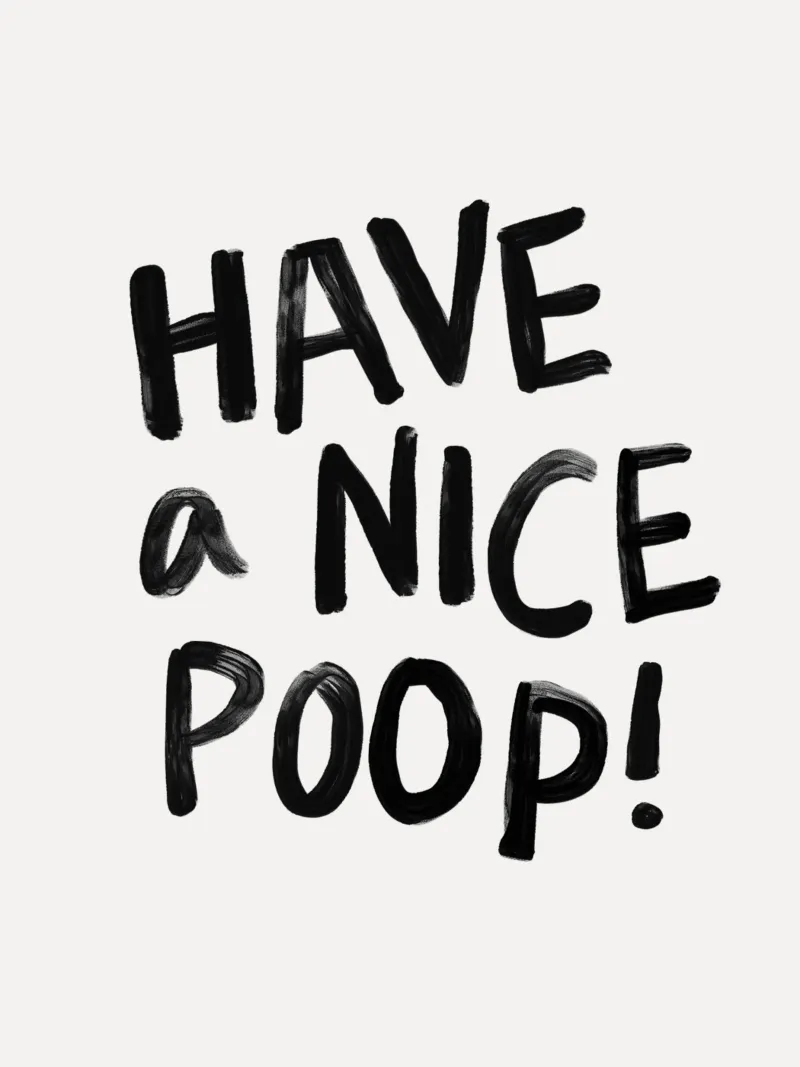 Have a Nice Poop Funny Typography Design plexiglass da THE MOTIVATED TYPE