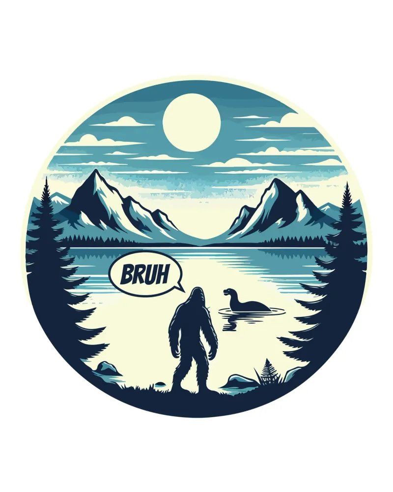 Bigfoot e Loch Ness poster con telaio in plastica da 🥝 KIWI STORE