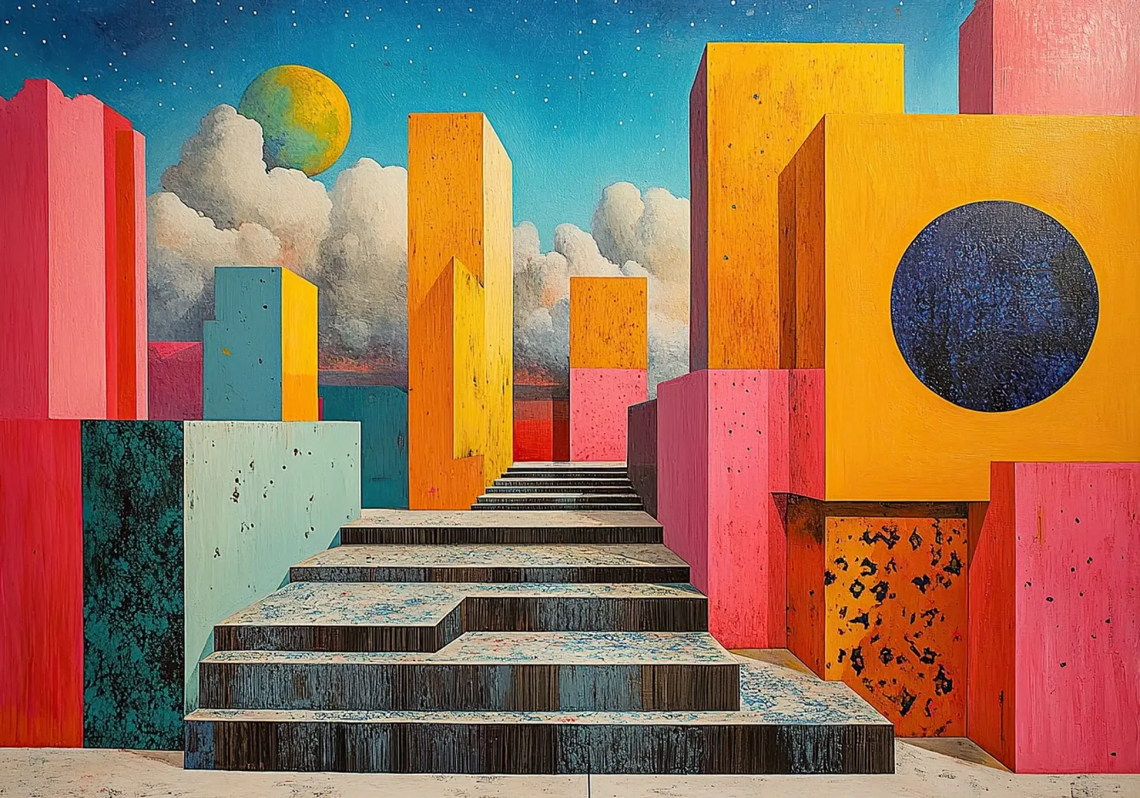 Surrealismo Architettura Design Geometria poster da Nikis Art Studio