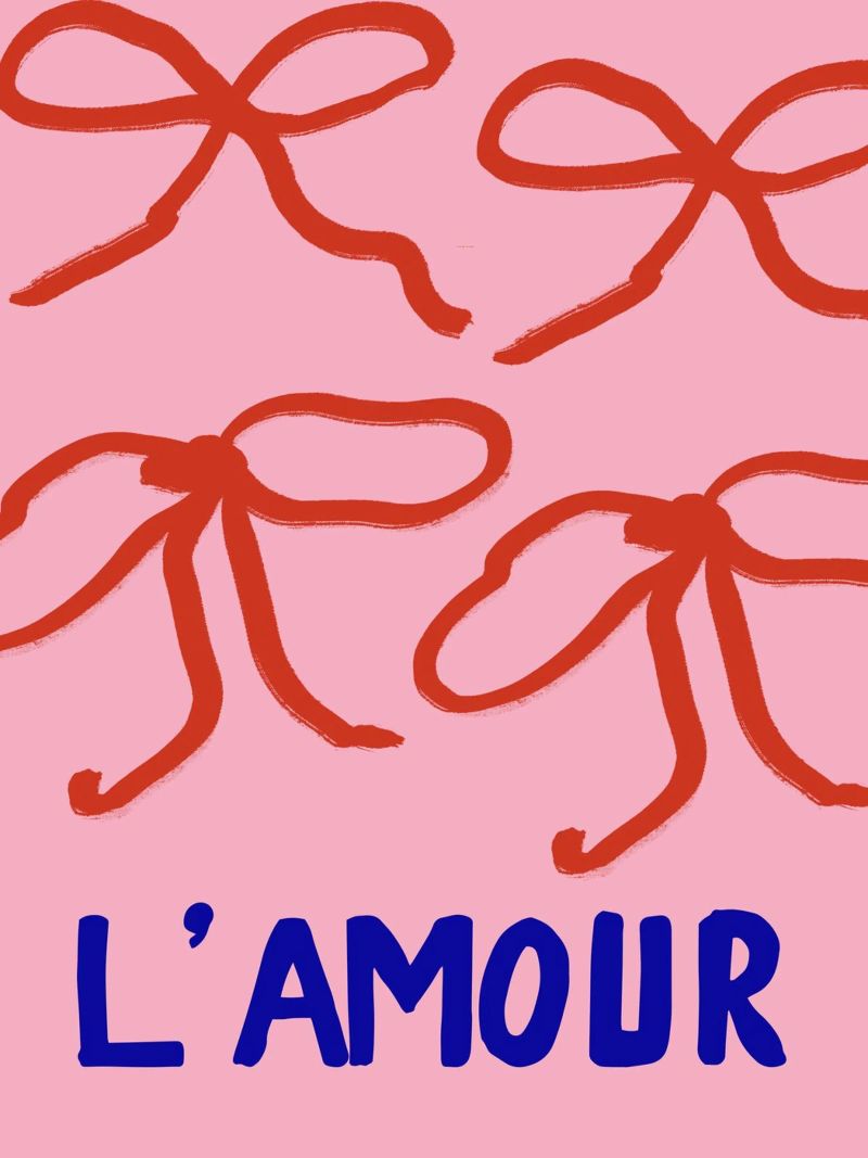 L`Amour poster con marco de aluminio de treechild