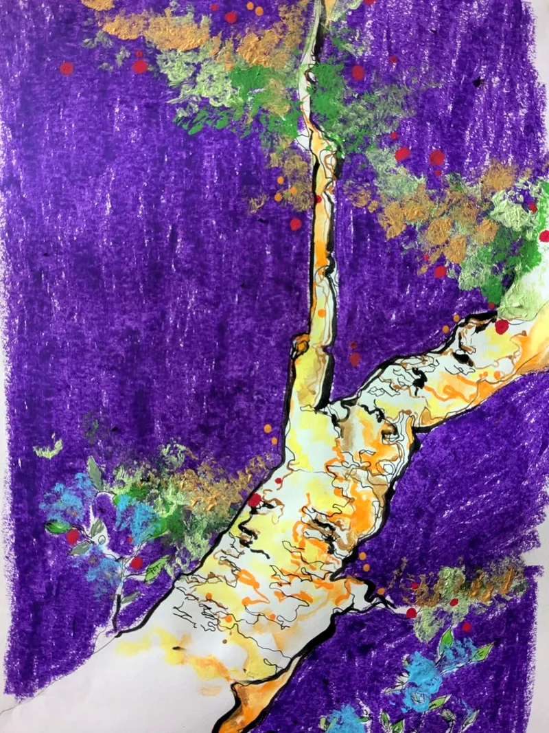 Arbre violet plexiglass da Bénédicte Berthod