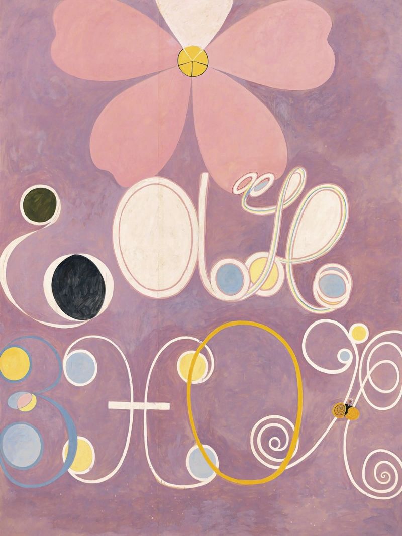 Hilma af Klint - Les dix plus grands, n° 05, L'âge adulte, groupe I hahnemühle de William Store