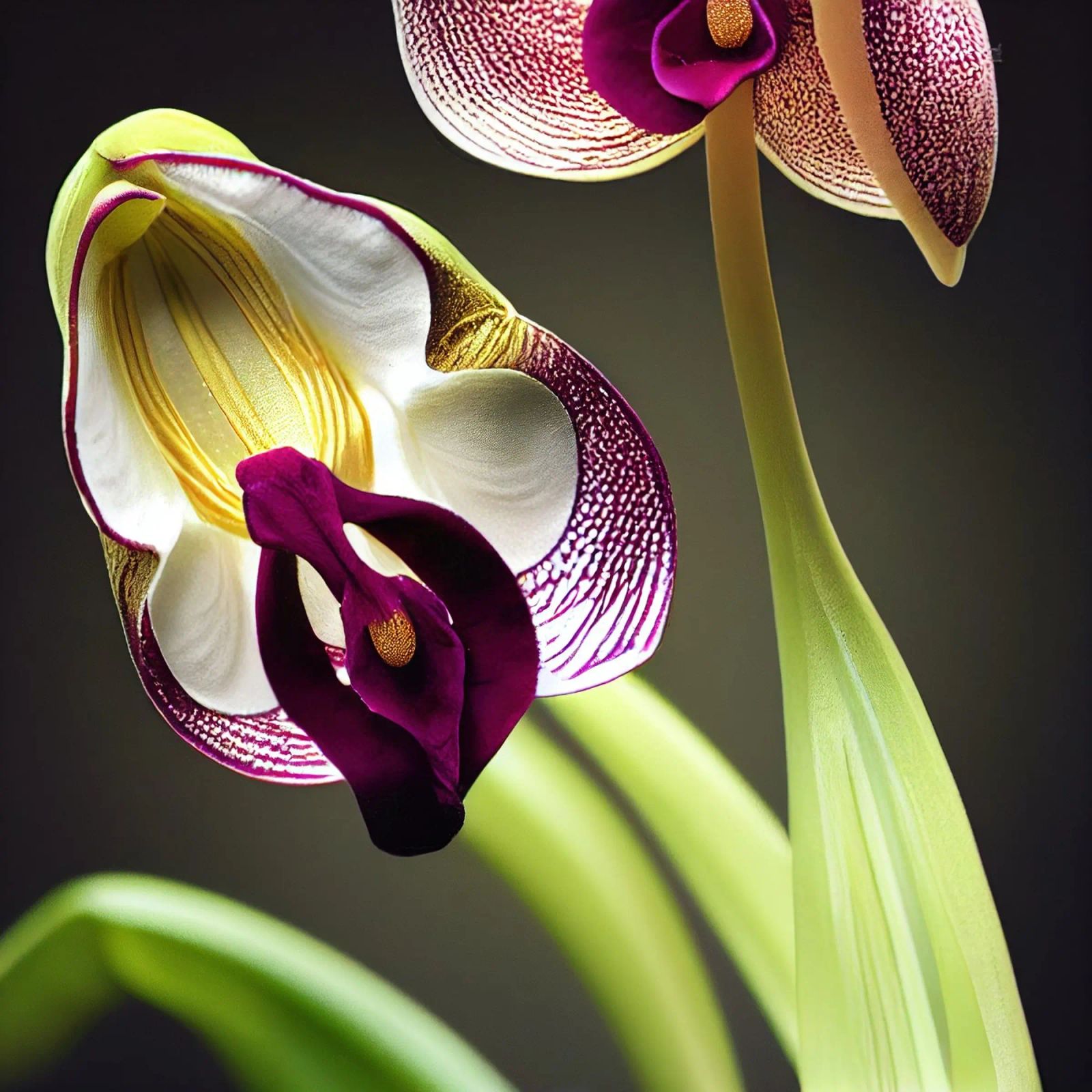 Macro fiore di orchidea Ladys Slipper poster da Bold Blooms