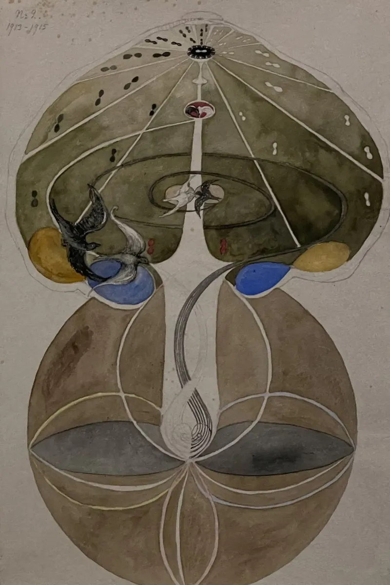 Hilma af Klint - L'albero della conoscenza n. 2 Serie W 1915 pellicola backlit da William Store