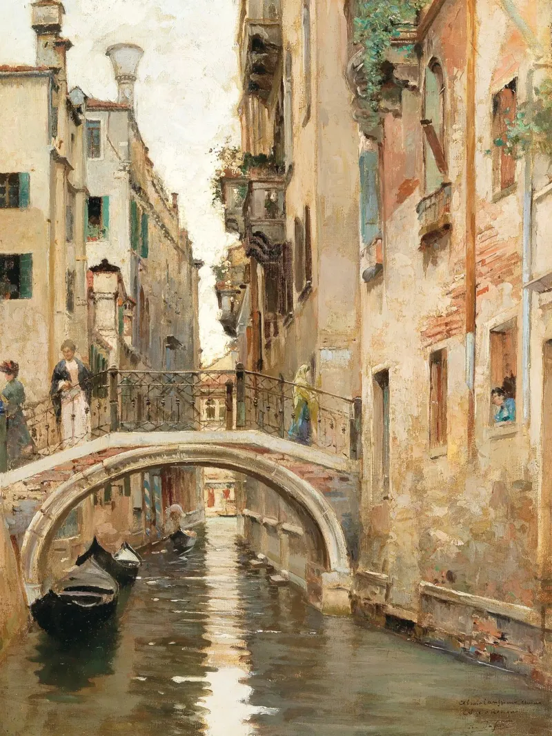 Venice Cityscape poster con telaio in plastica da apoloprints