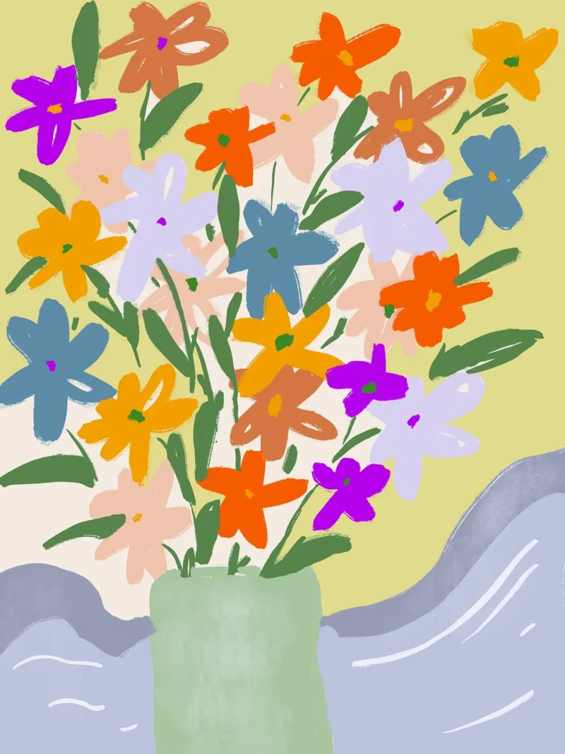 Spring Bouquet carta hahnemühle da treechild