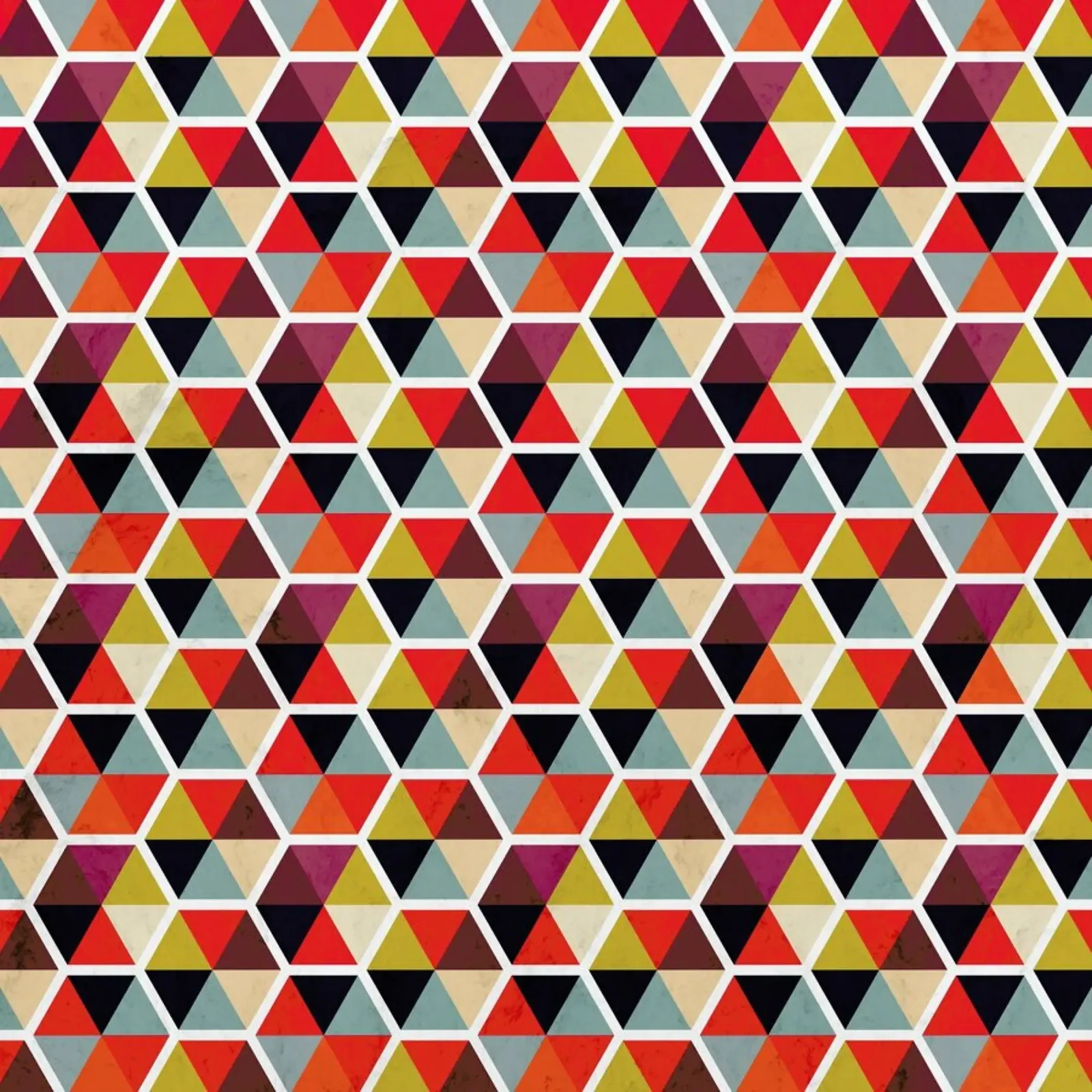 Colorful Umbrellas Geometric Pattern pellicola backlit da Tobe Fonseca