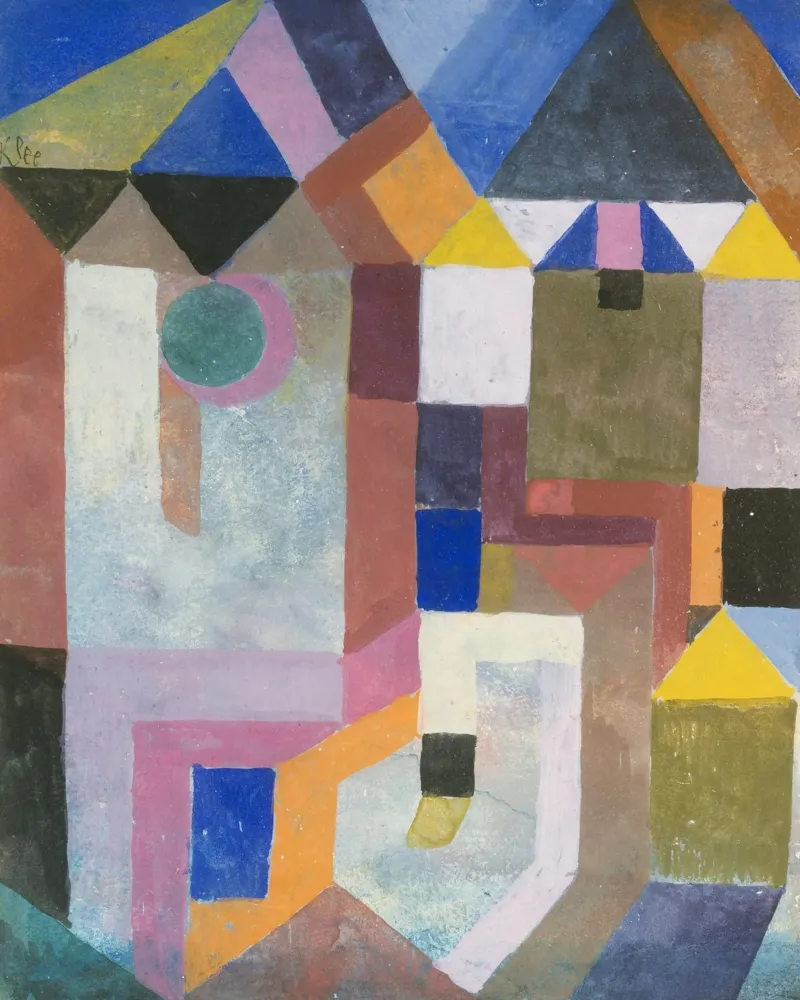 Paul Klee - Colorful Architecture canvas by Timeless Artworks