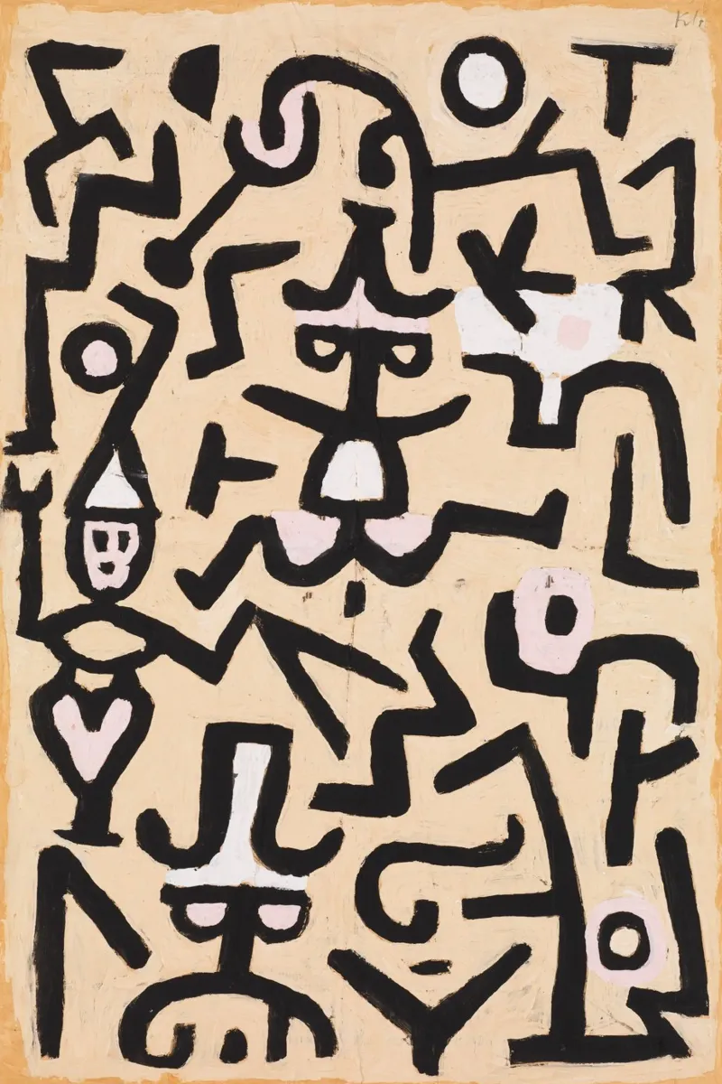 Paul Klee - Volantino dei comici pellicola backlit da Timeless Artworks