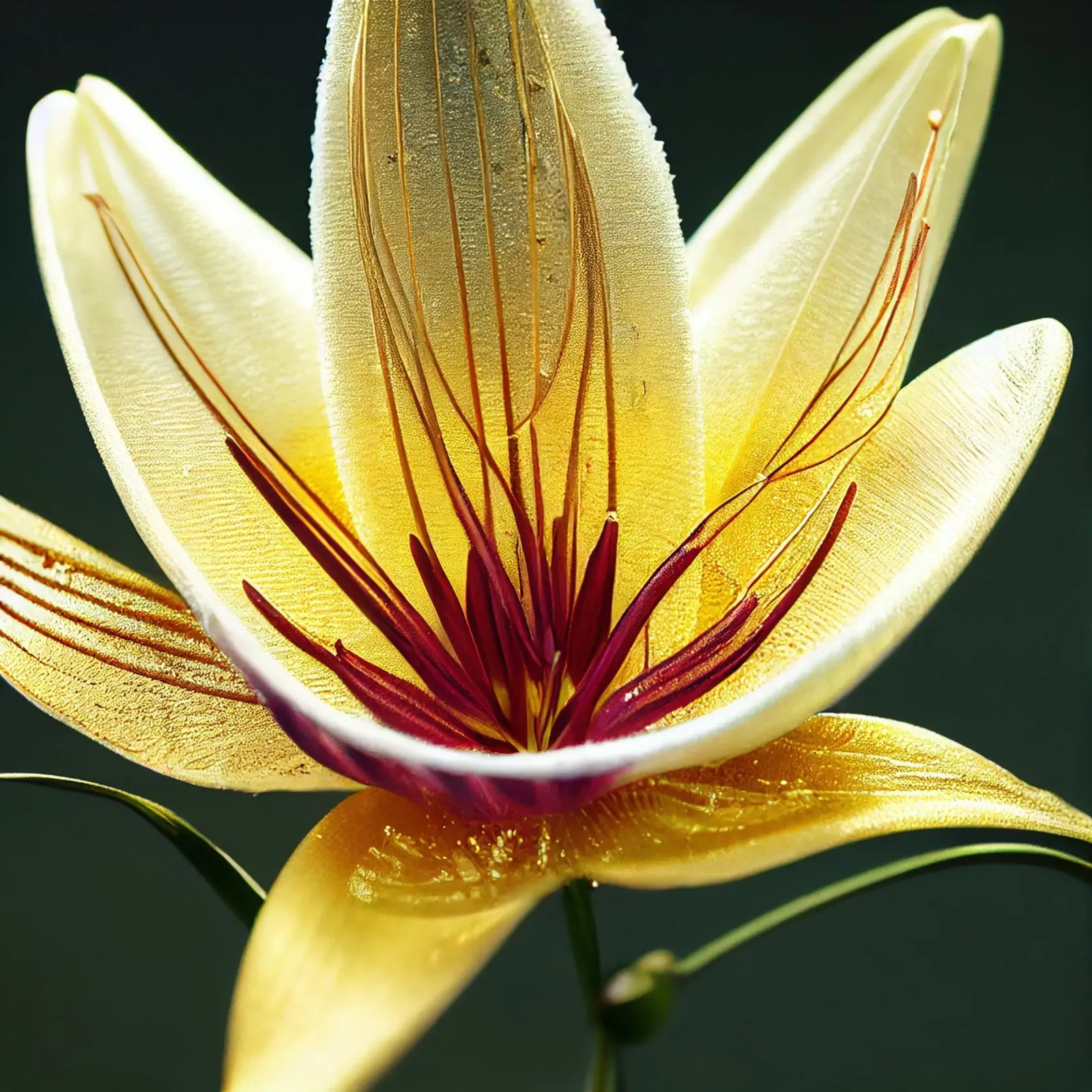 Macro fiore di giglio monsonico pellicola backlit da Bold Blooms