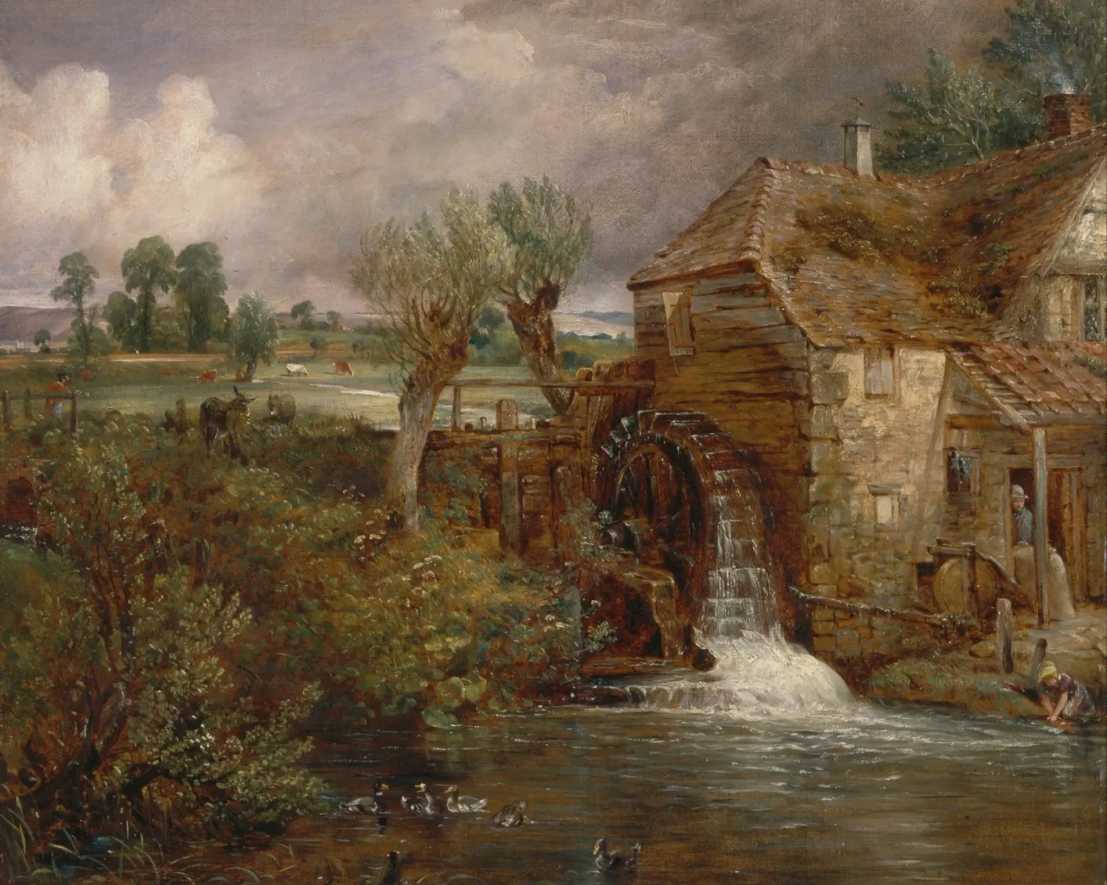 John Constable - Mulino di Parham, Gillingham alluminio dibond da Timeless Artworks