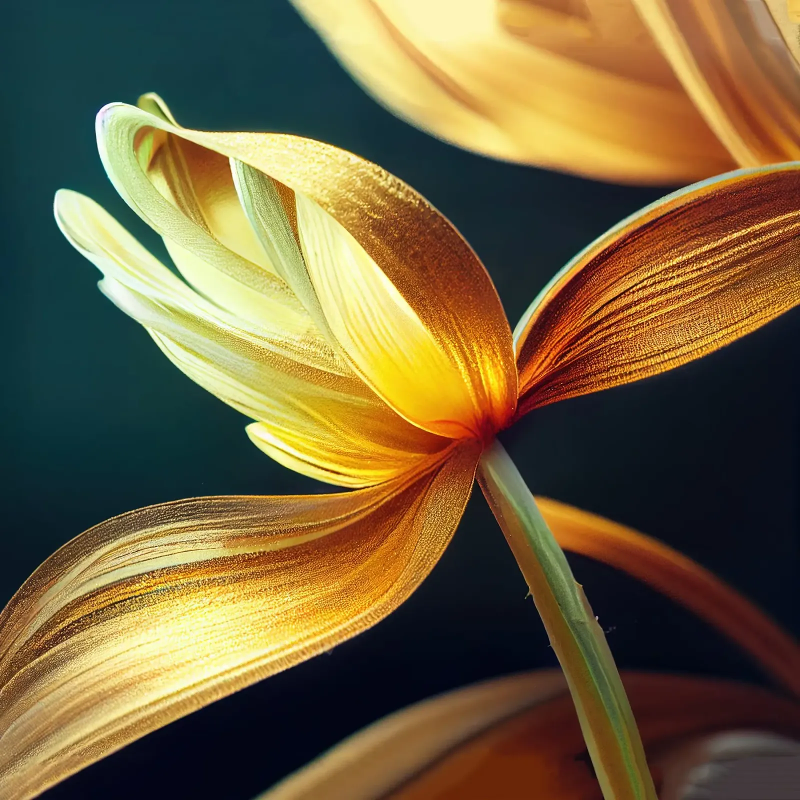 Macro fiore di narciso plexiglass da Bold Blooms