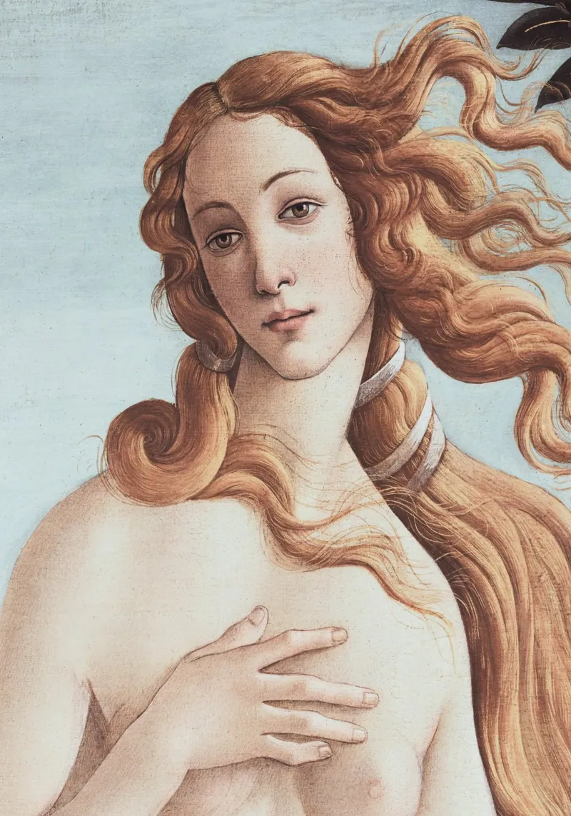 Die Geburt der Venus - Sandro Botticelli Poster mit Kunststoffrahmen von Second Canvas