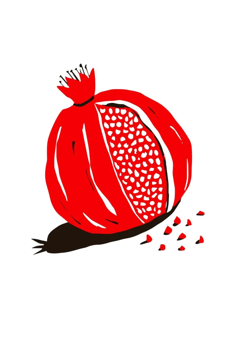 red pomegranate pellicola backlit da ramosashop