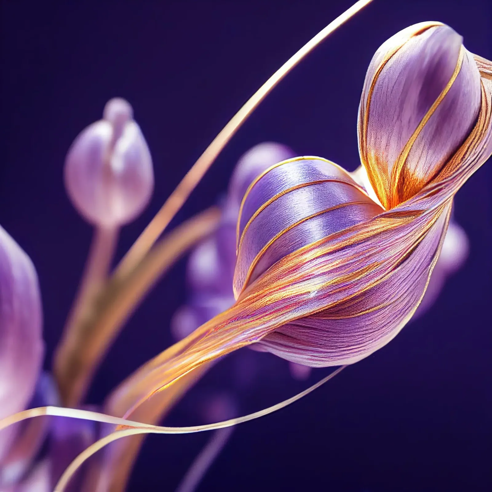 Macro fiore di pervinca pellicola backlit da Bold Blooms