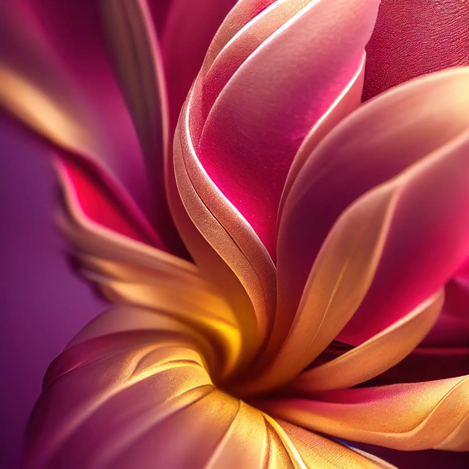 Macro fiore di plumeria pellicola backlit da Bold Blooms