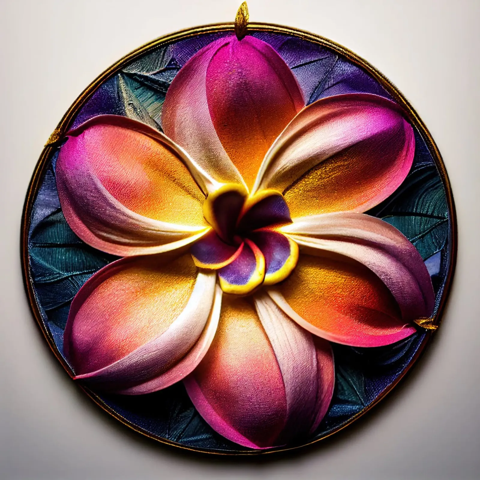 Macro fiore di plumeria pellicola backlit da Bold Blooms
