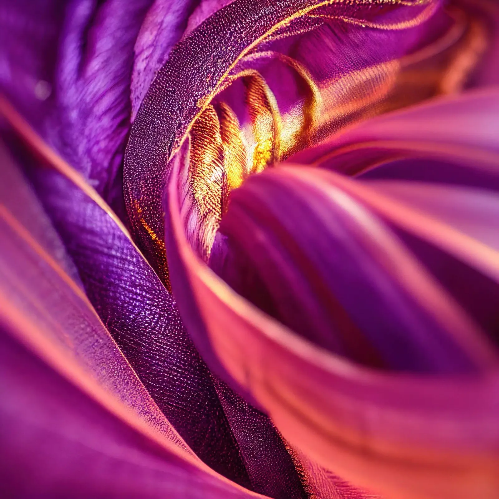 Macro Passiflora viola pellicola backlit da Bold Blooms