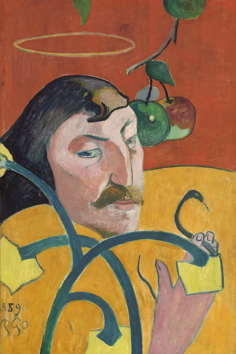 Paul Gauguin - Self Portrait canvas met Baklijst van Timeless Artworks