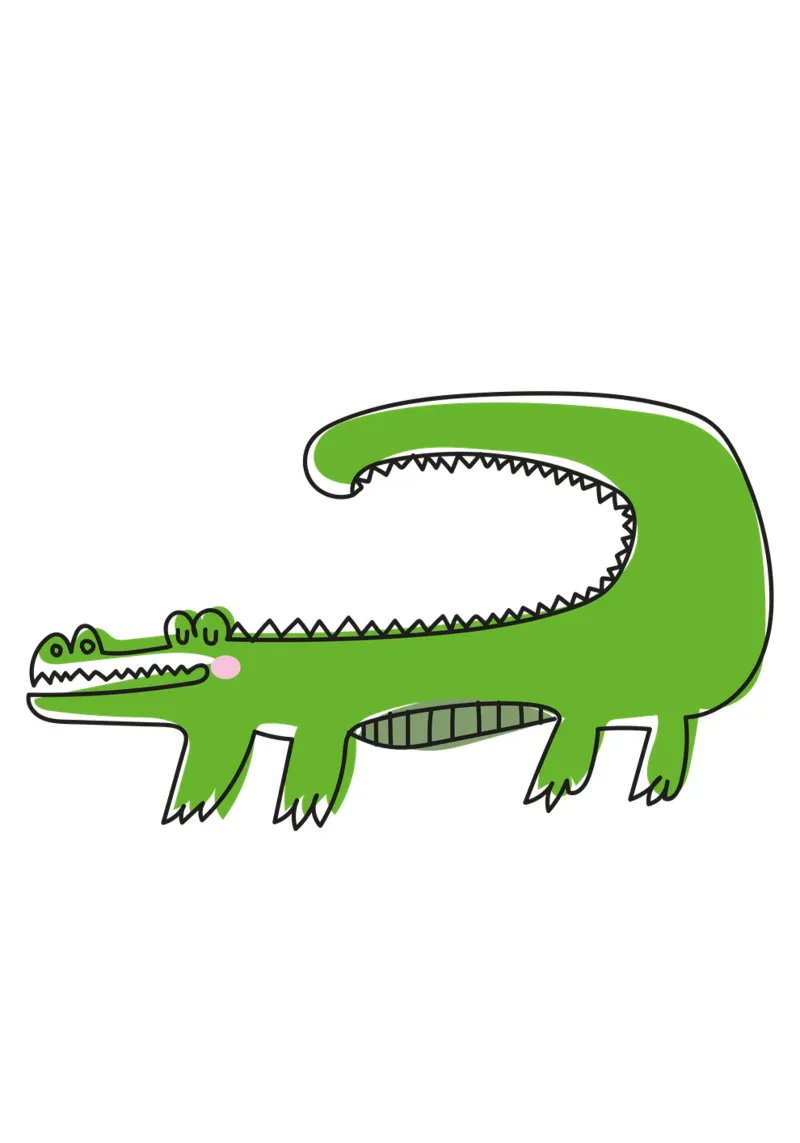 Krokodil plexiglass da Brushmeetspaper
