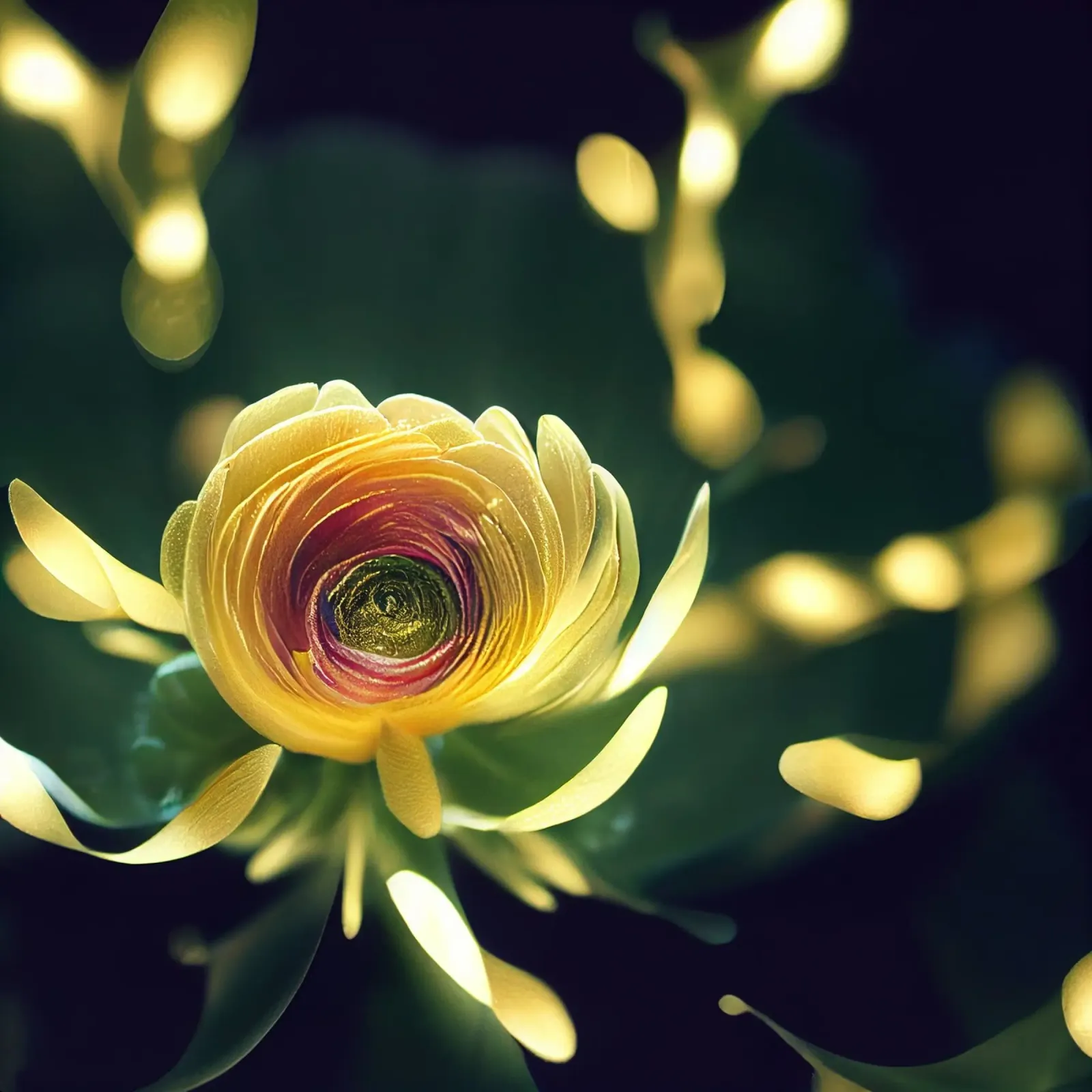 Macro fiore di ranuncolo pellicola backlit da Bold Blooms