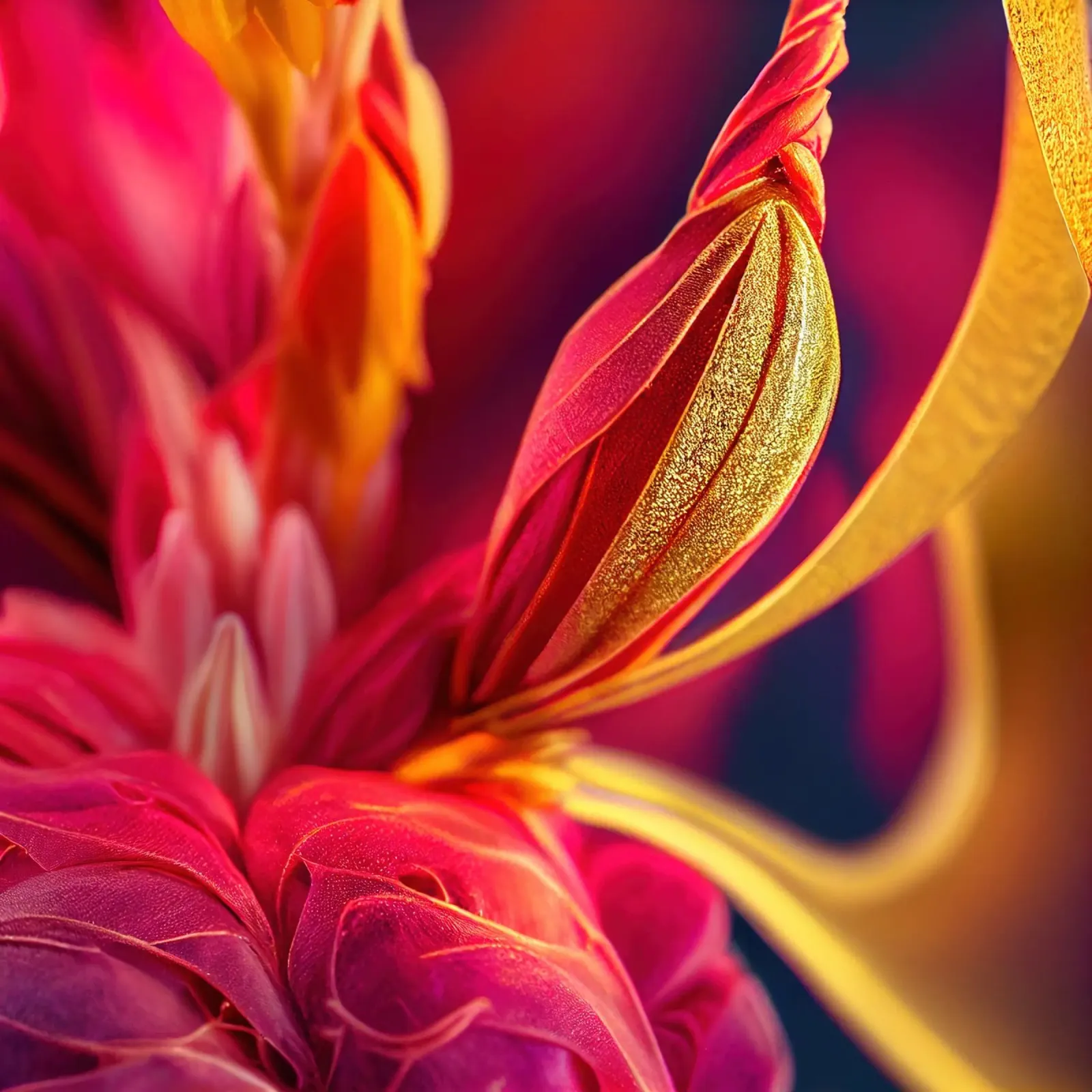 Macro fiore di alga scarlatta pellicola backlit da Bold Blooms