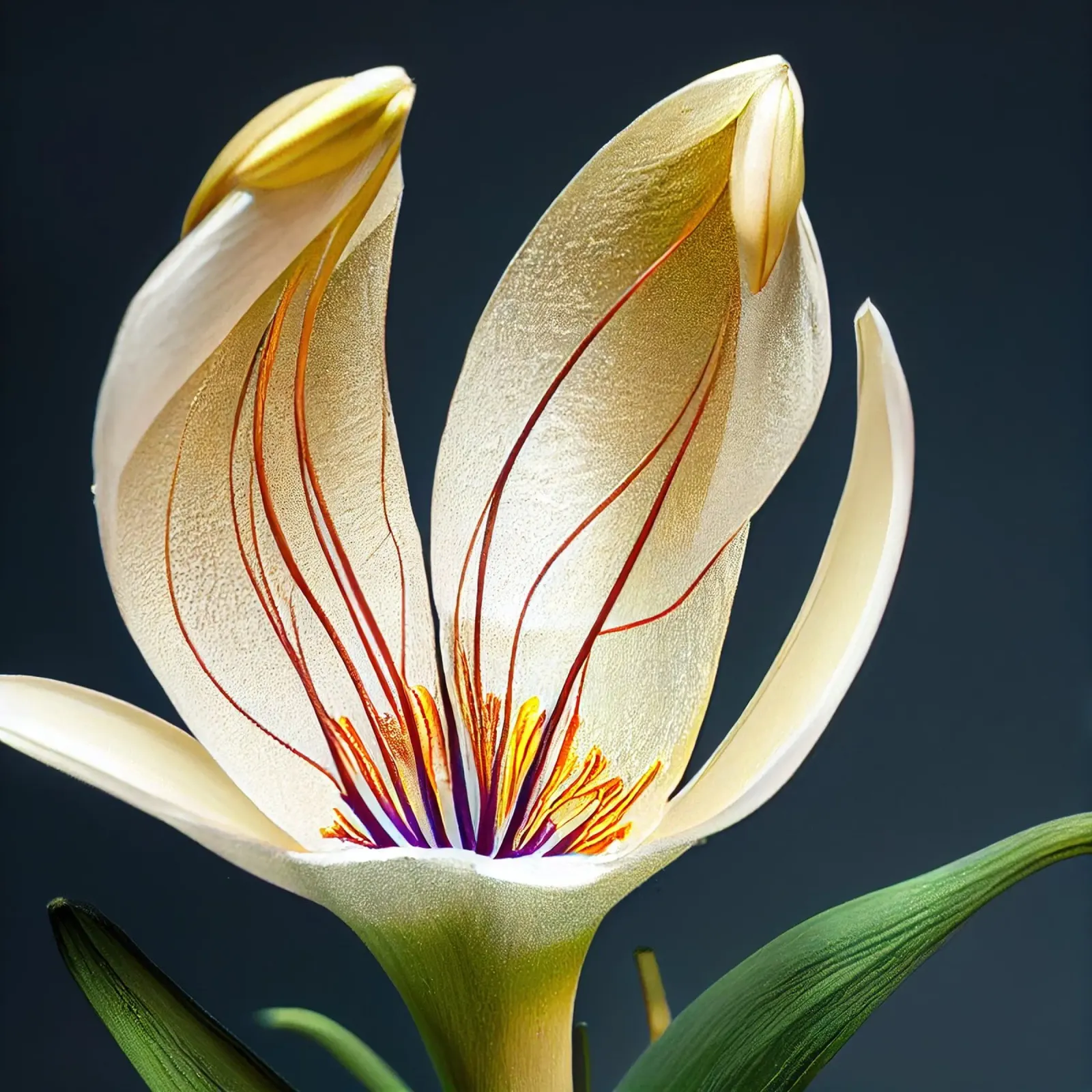 Macro Siroi Lily Flower pellicola backlit da Bold Blooms