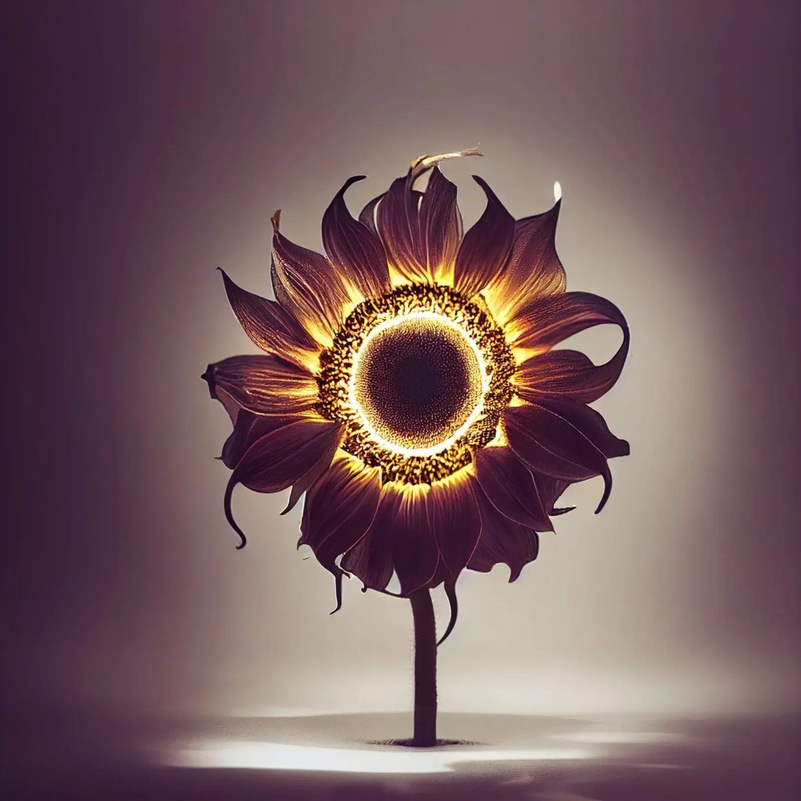 Girasole macro plexiglass da Bold Blooms