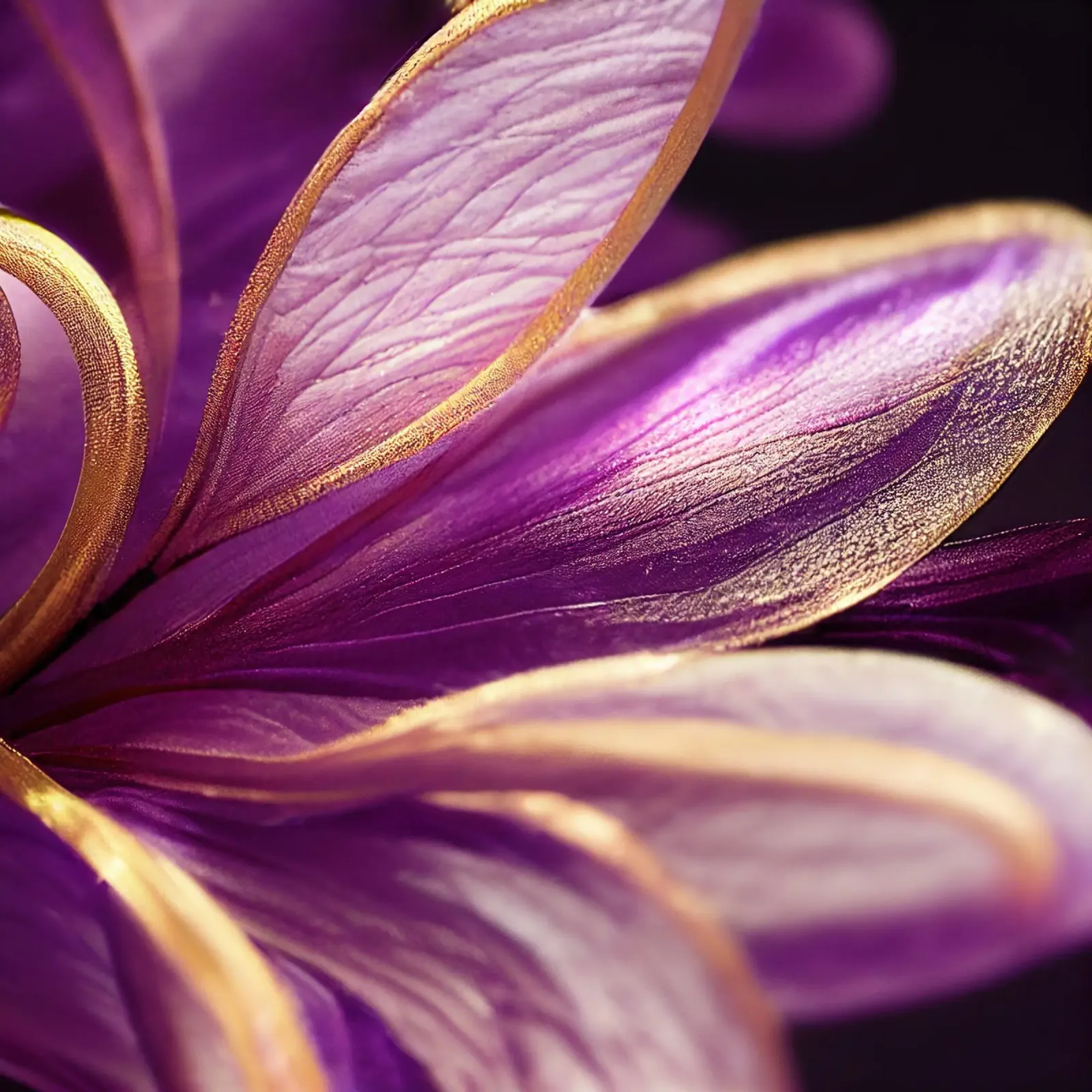 Macro Fiore di violetta pellicola backlit da Bold Blooms
