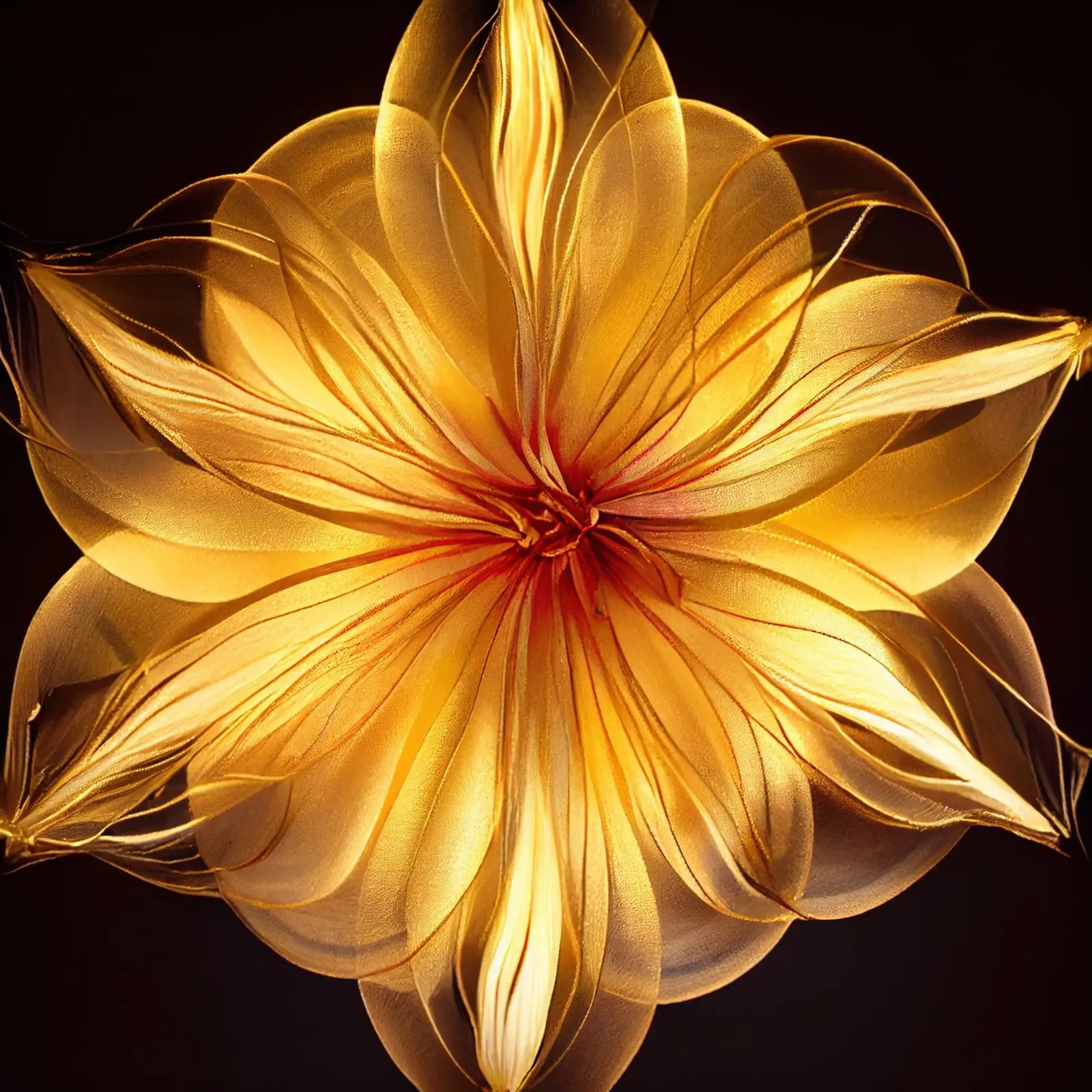 Macro Tuberose Flower pellicola backlit da Bold Blooms