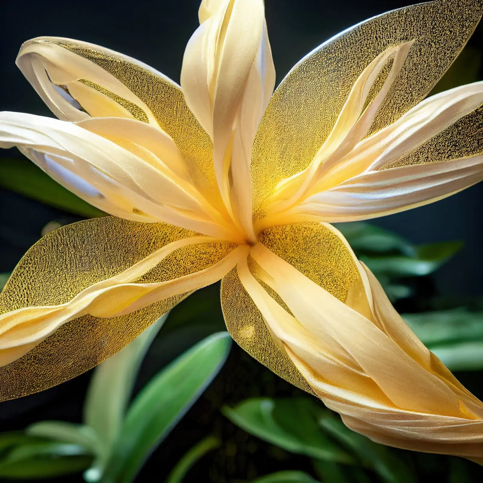 Macro fiore di oleandro giallo pellicola backlit da Bold Blooms