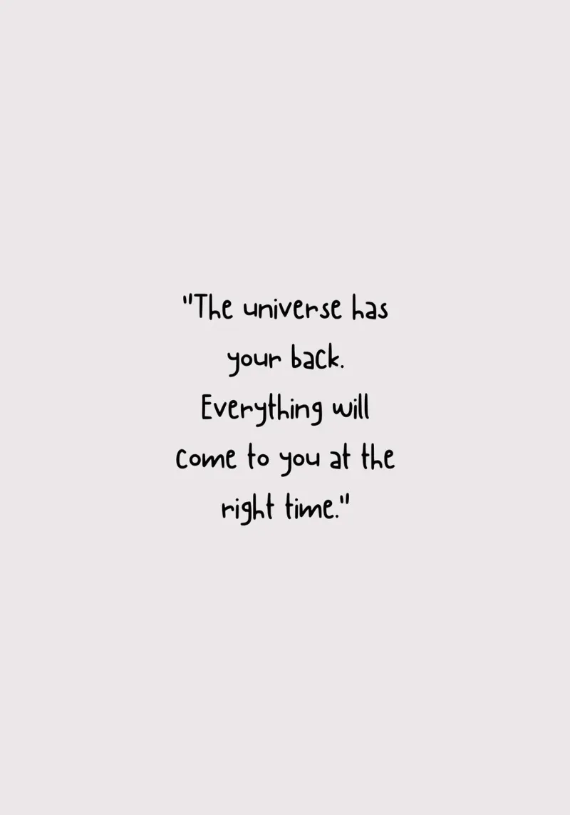 Typografie Affirmation The Universe has your back carta hahnemühle da HummelBär