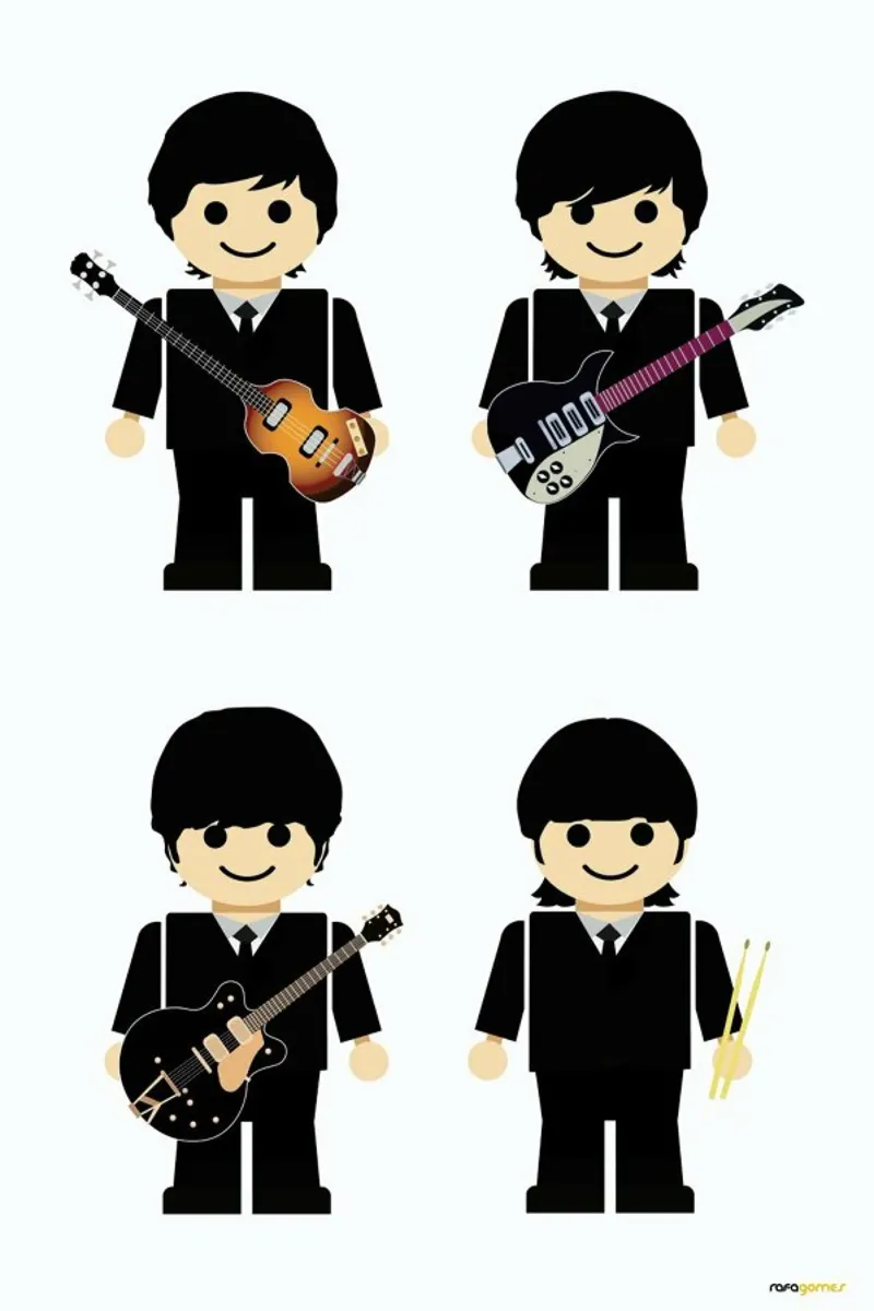 The Beatles Toy aluminium-dibond van Rafa Gomes