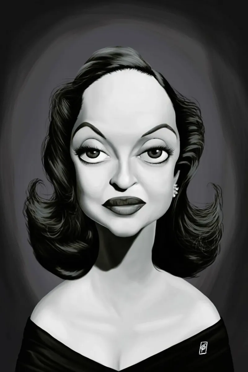 Bette Davis pellicola backlit da Rob Art | Illustration