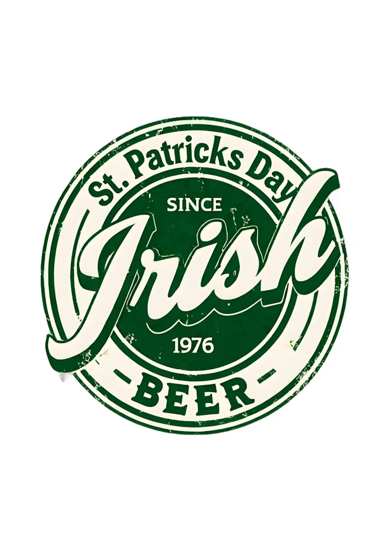 Birra irlandese per il giorno di San Patrizio tela con Cornice a cassetta da RETRO VINTAGE EDITION