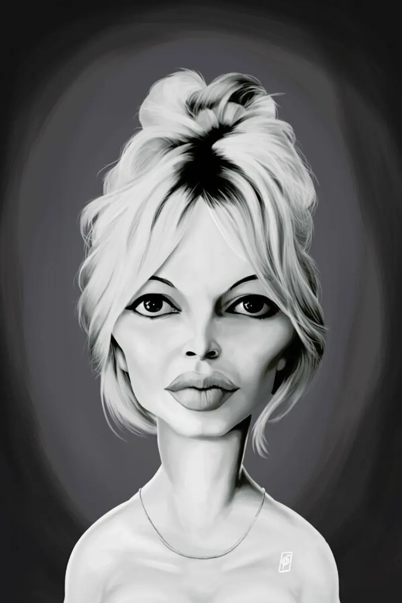 Brigitte Bardot pellicola backlit da Rob Art | Illustration